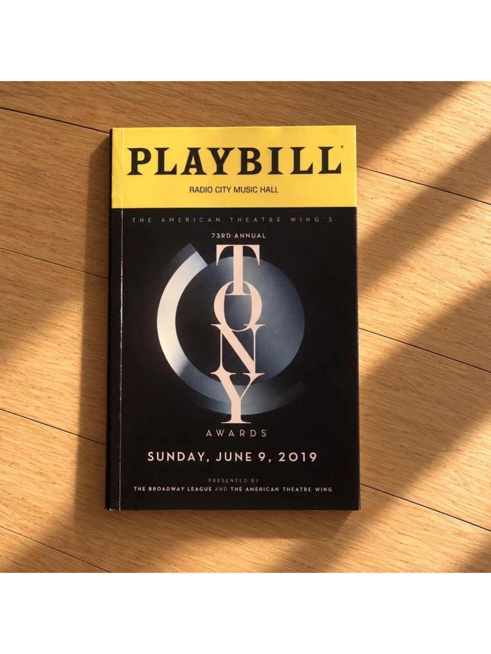 73rd Annual Tony Awards Official Playbill 2019 Radio City Broadway